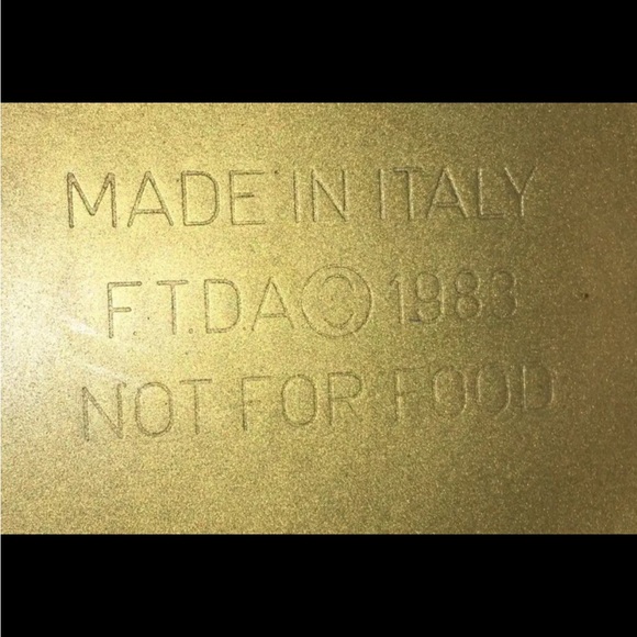 F.T.D.A 1983 Italy Brass Pitcher 6" Tall Normcore Grannycore Scalloped Rim VTG - Picture 12 of 12